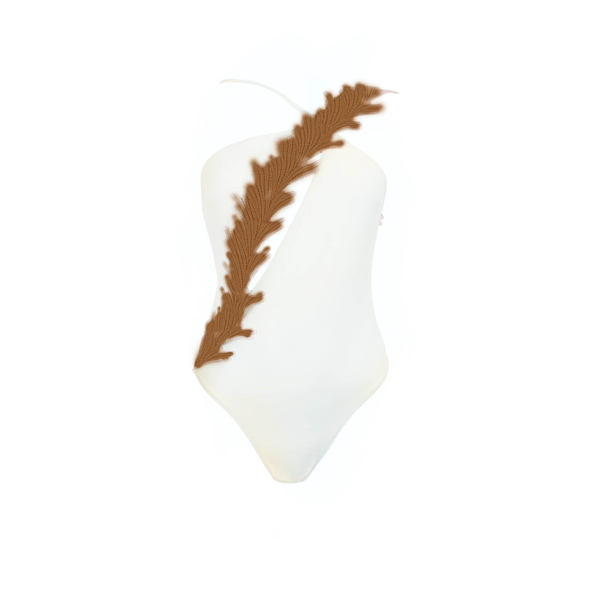 Costume da Bagno Intero Monospalla con Pizzo Clara Aestas