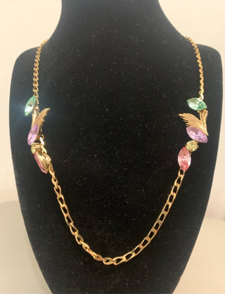 Angel double crystal necklace